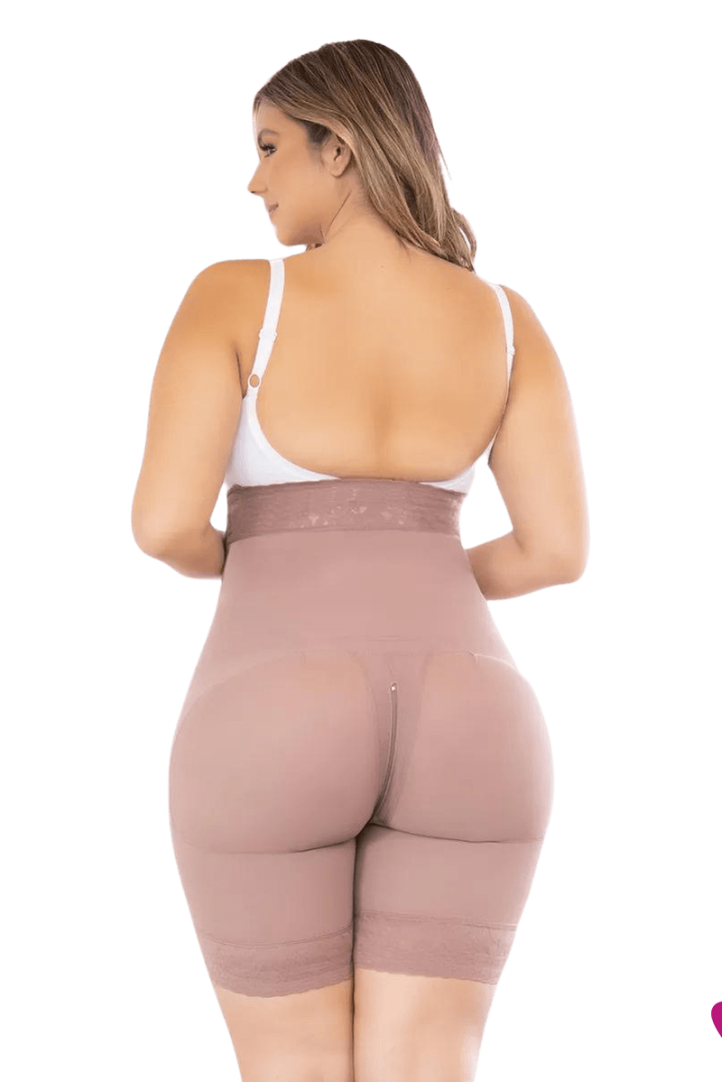 Strapless Full Body Side Zipped Shorts-Faja/ Shapewear-ILY FAJAS