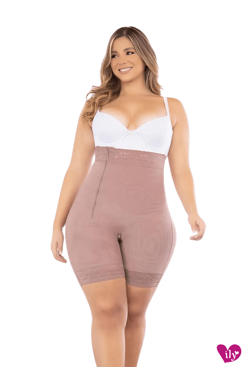 Strapless Full Body Side Zipped Shorts-Faja/ Shapewear-ILY FAJAS