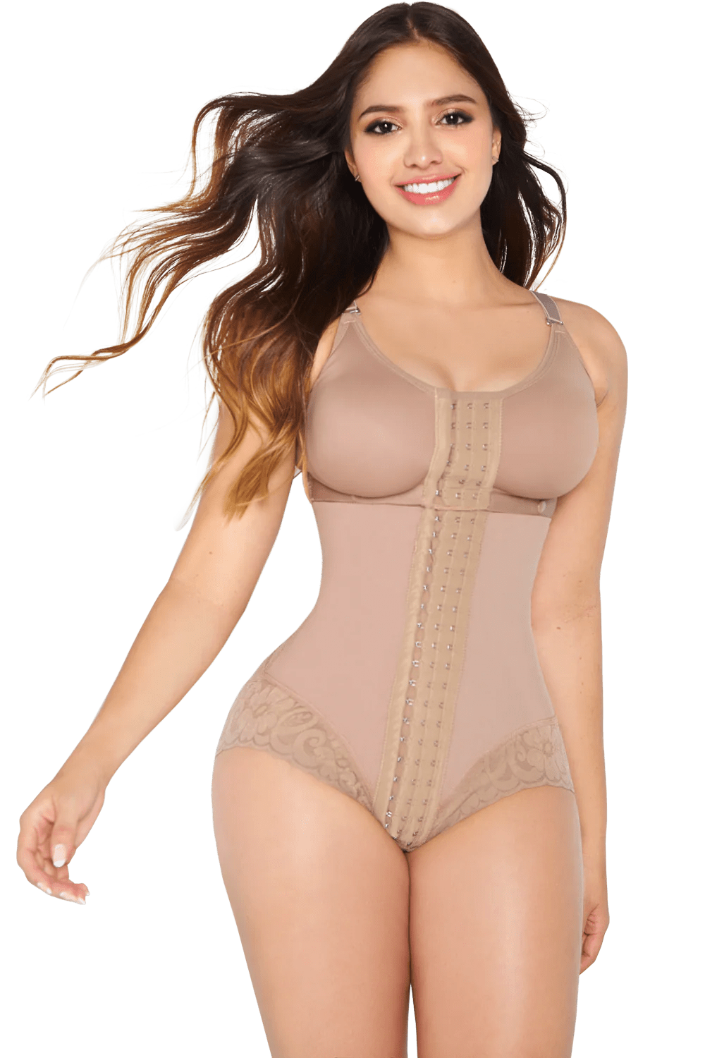 Long Body Shaper with Wide Straps