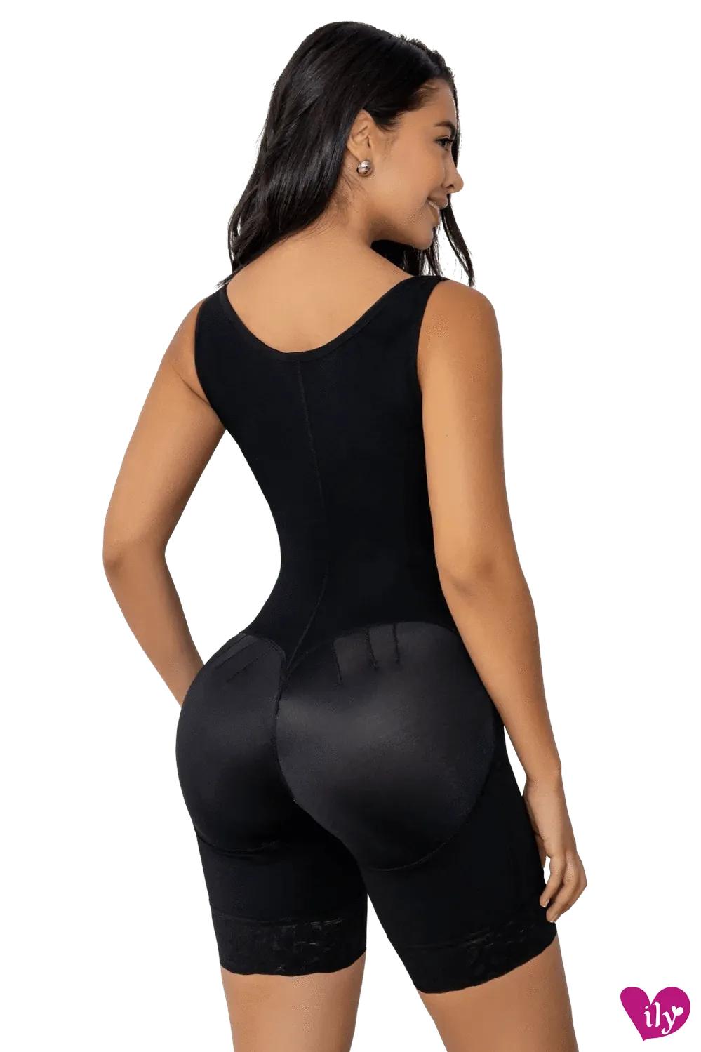 High Back Shorts Bodyshaper with Perineal Zipper-Shapwear-ILY FAJAS