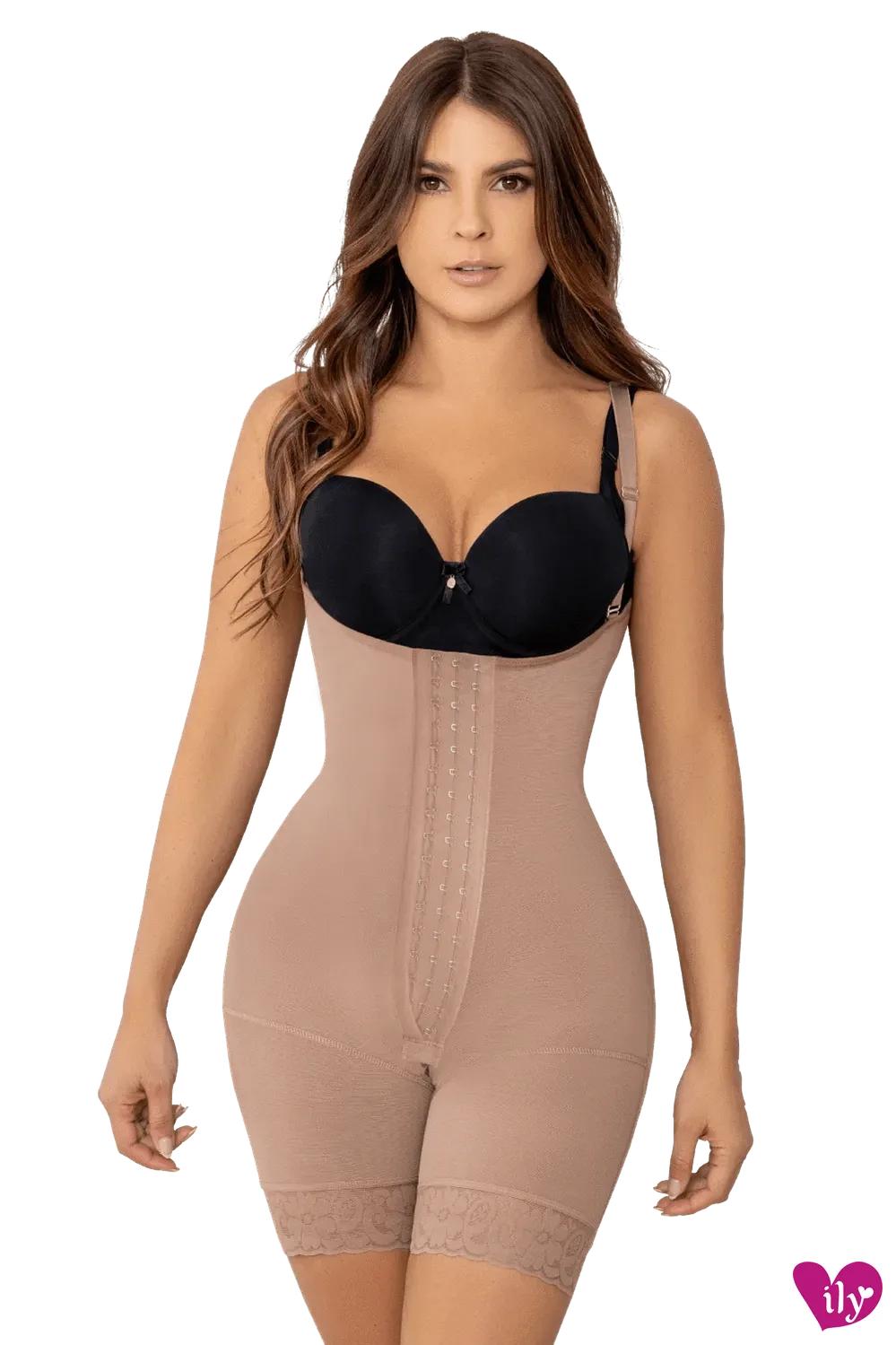 High Back Shorts Bodyshaper with Perineal Zipper-Shapwear-ILY FAJAS