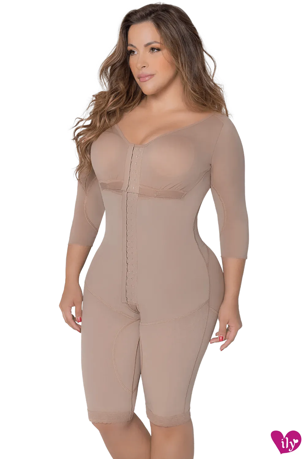 Long Sleeved Full Bodyshaper-Shapewear-ILY FAJAS