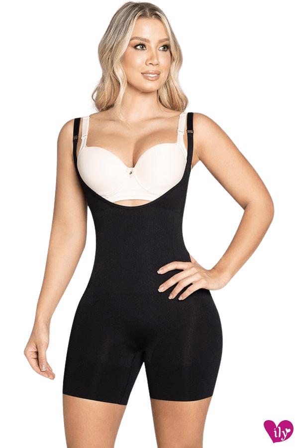 Open Bust Short Bodysuit-Faja/ Shapewear-ILY FAJAS