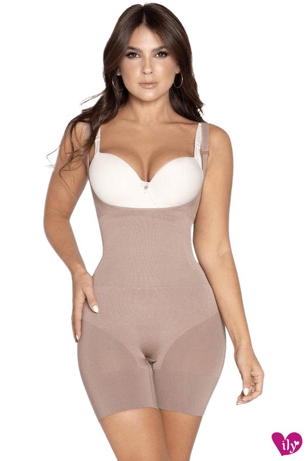 Open Bust Short Bodysuit-Faja/ Shapewear-ILY FAJAS