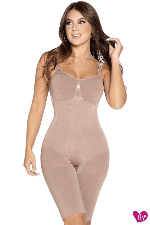Seamless Long Short Bodysuit-Faja/ Shapewear-ILY FAJAS