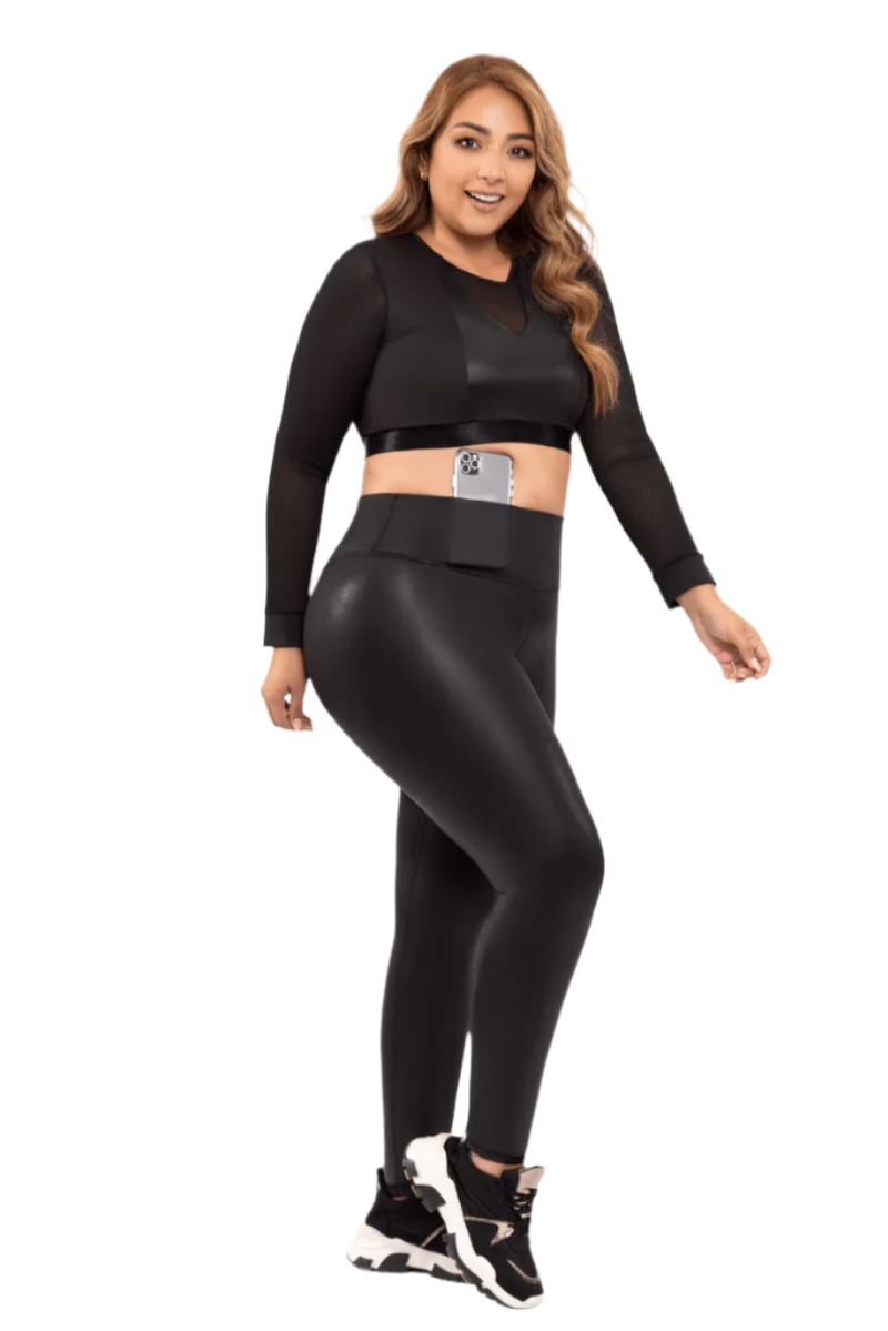 Shiny Everyday Faja Leggings-Shapewear-ILY FAJAS