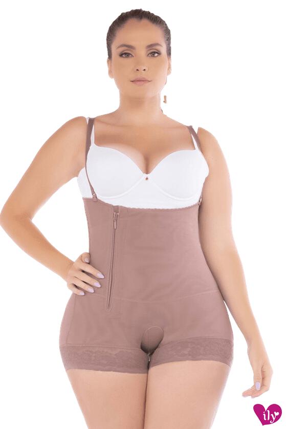 Side Zip Strapless Short-Faja/ Shapewear-ILY FAJAS