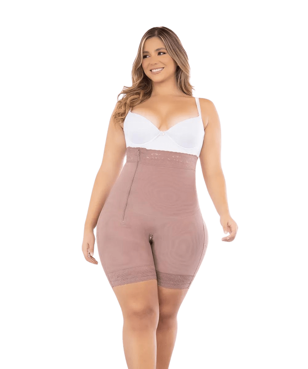 Ily Clothing Shapewear Strapless Full Body Side Zipped Shorts