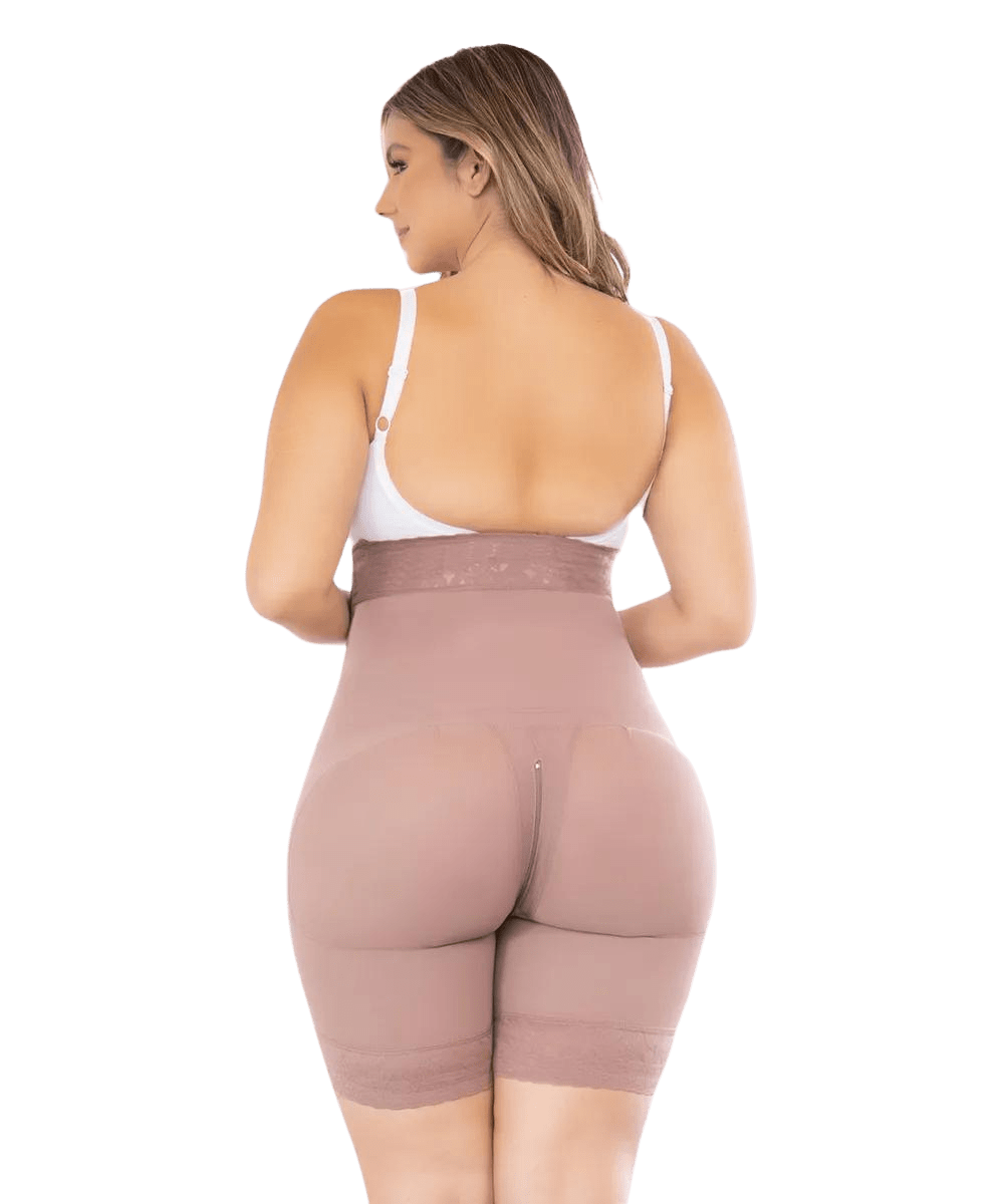 Ily Clothing Shapewear Strapless Full Body Side Zipped Shorts