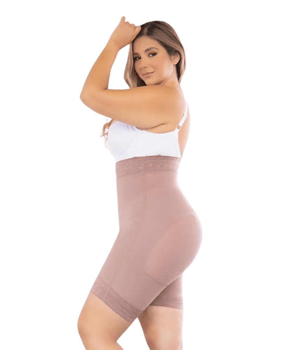 Ily Clothing Shapewear Strapless Full Body Side Zipped Shorts