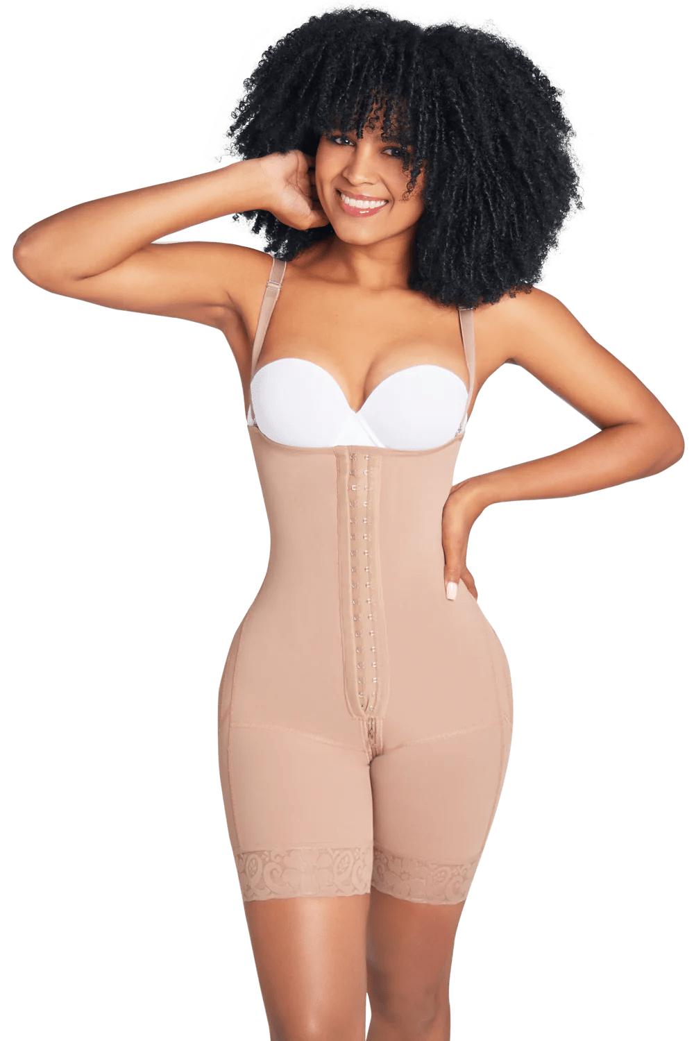 Ily Clothing Shapwear High Back Shorts Bodyshaper with Perineal Zipper
