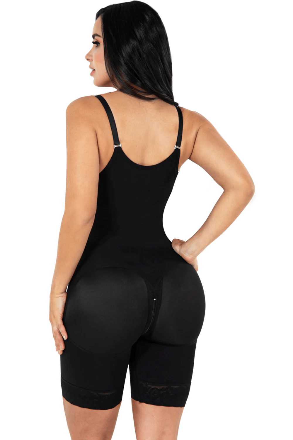 Ily Clothing Shapwear High Back Shorts Bodyshaper with Perineal Zipper