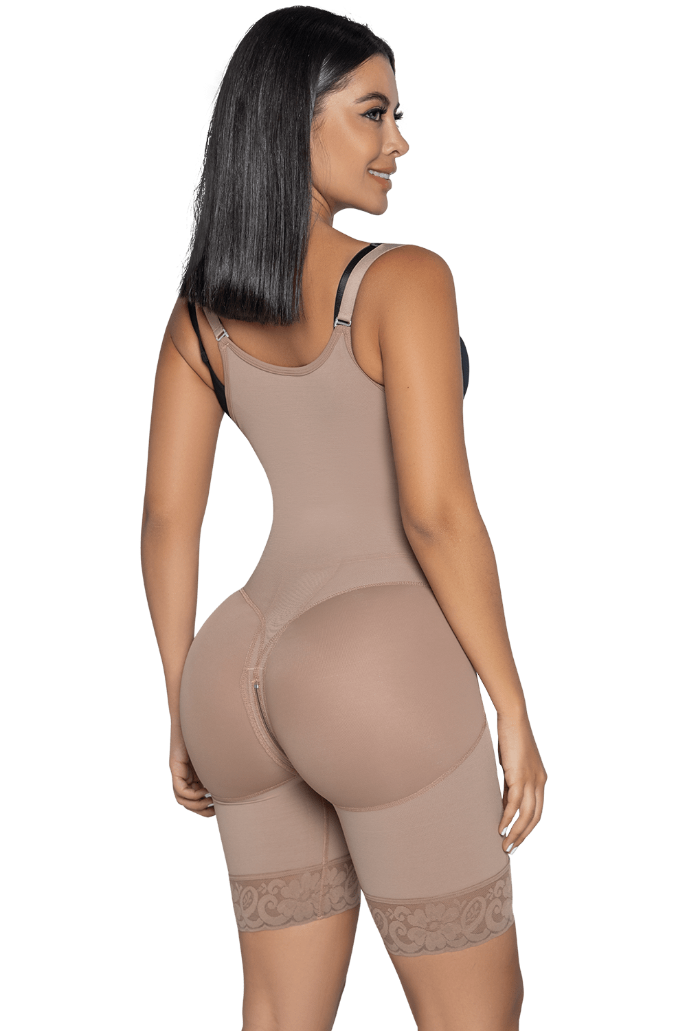 Ily Clothing Shapwear High Back Shorts Bodyshaper with Perineal Zipper