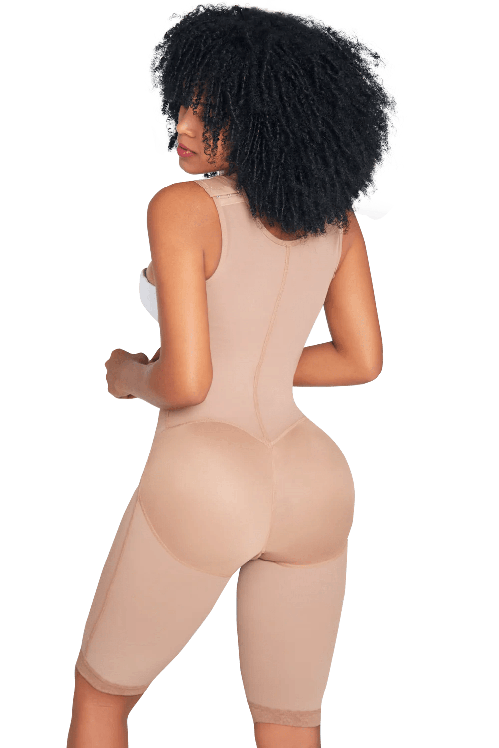 Long Body Shaper with Wide Straps