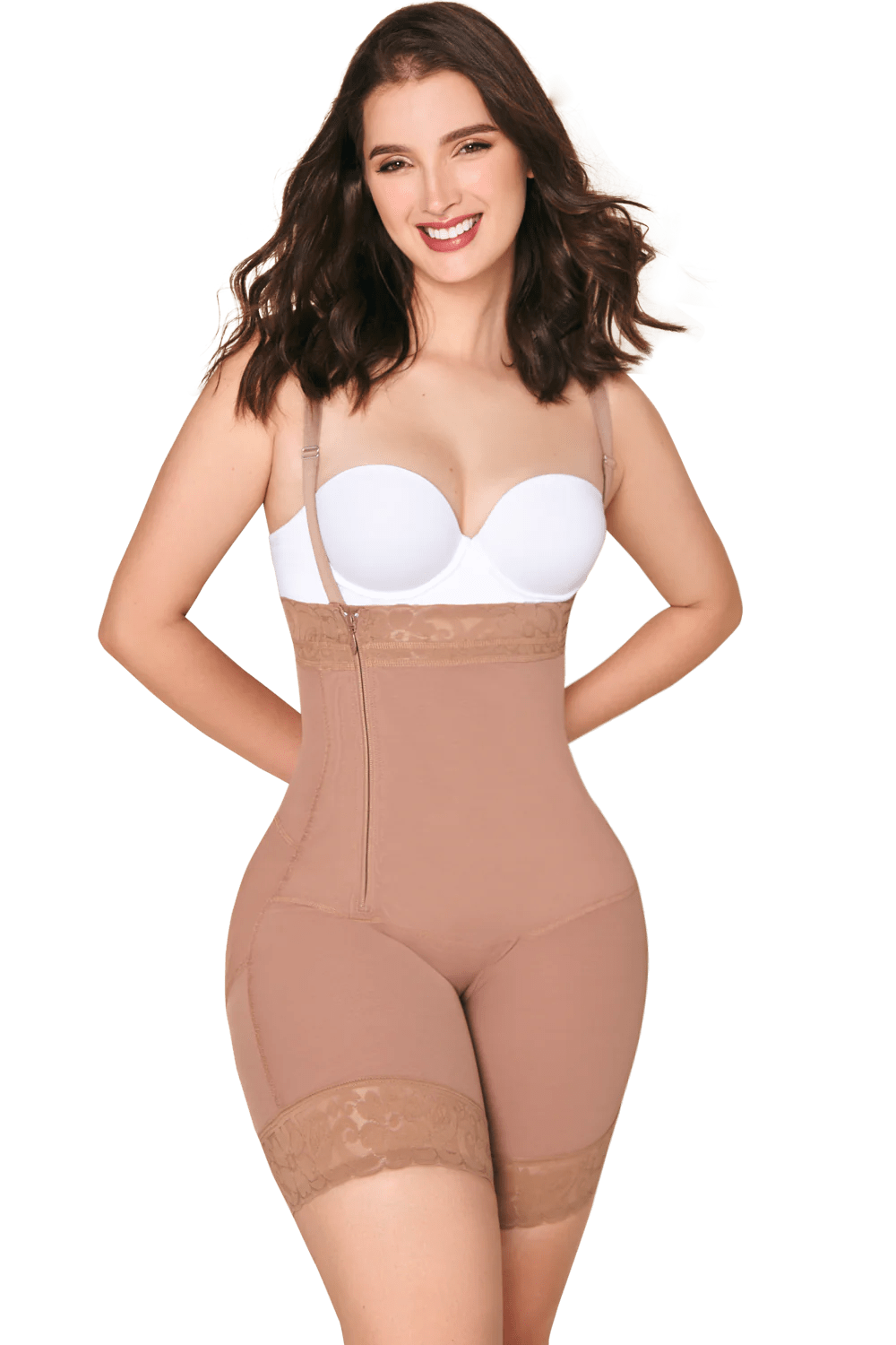 Strapless Body Shaper with Zipper